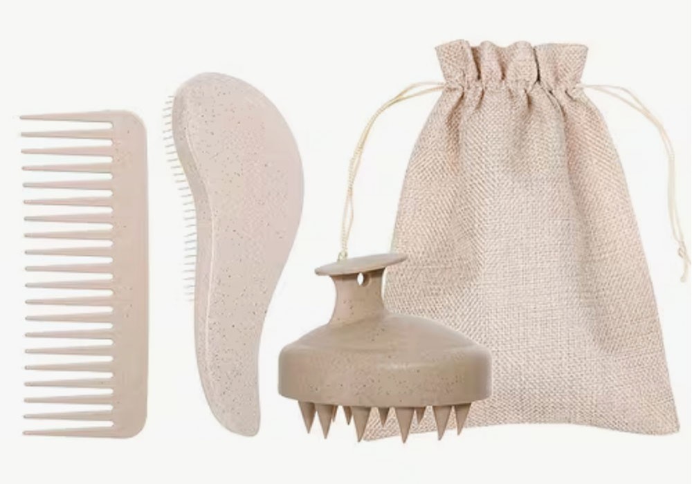 Kit de cepillos de pelo de bambú | Zen Hair Bamboo Kit | Korean Head Spa